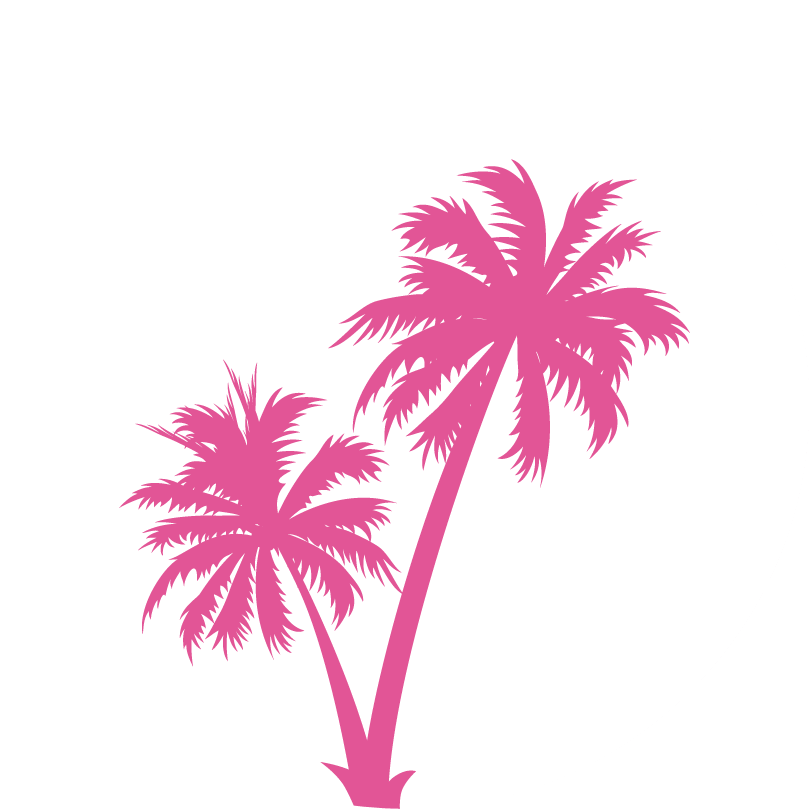 Tropical Palm Silhouettes PNG Image