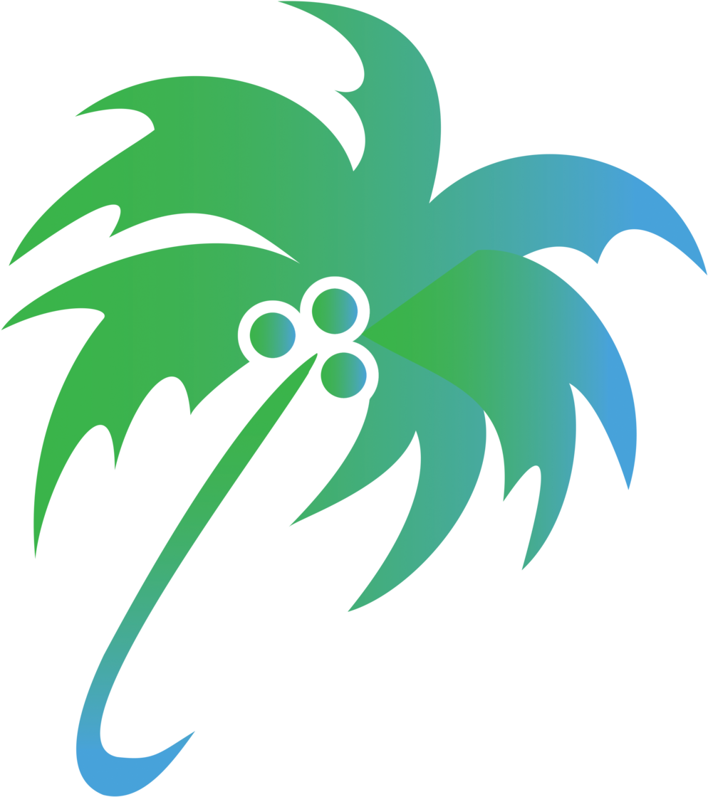 Tropical Palm Tree Graphic PNG Image