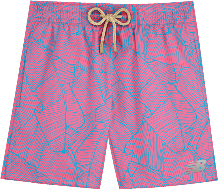 Tropical Pattern Mens Swim Shorts PNG Image