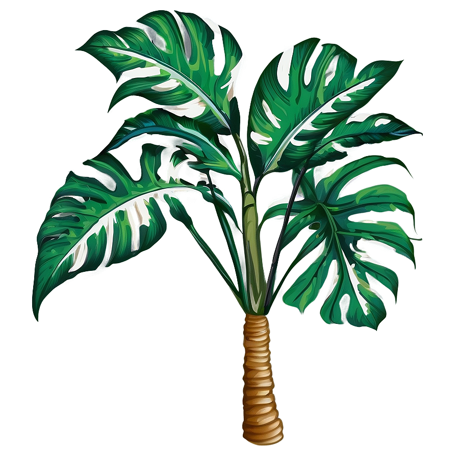 Tropical Plant Art Png Foc73 PNG Image