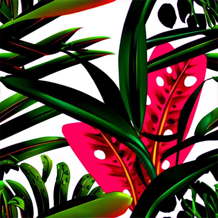 Tropical Plant Decor Png Dsq53 PNG Image