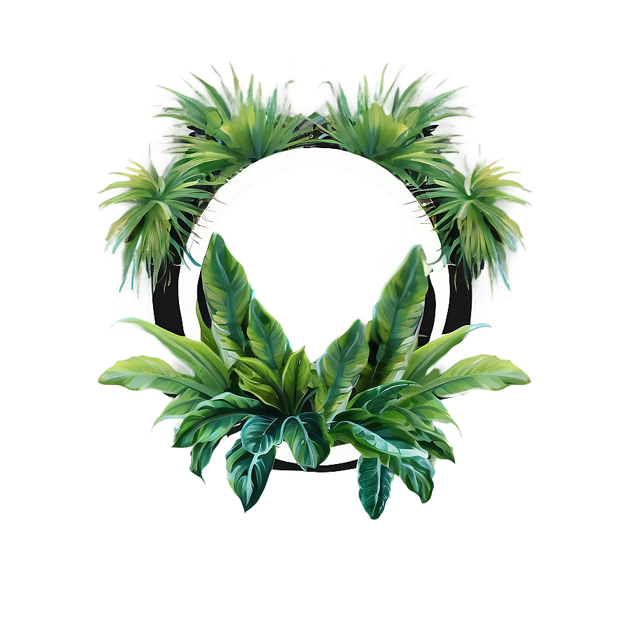 Tropical Plant Frames Png Xvn PNG Image