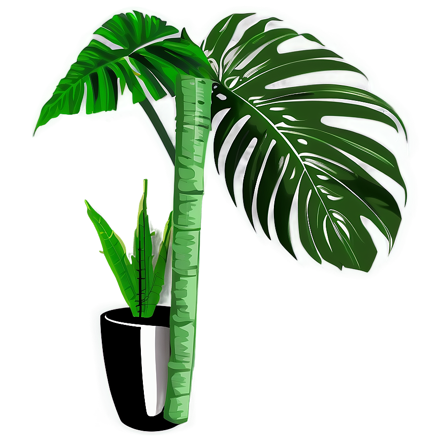 Tropical Plant Silhouette Png 06272024 PNG Image