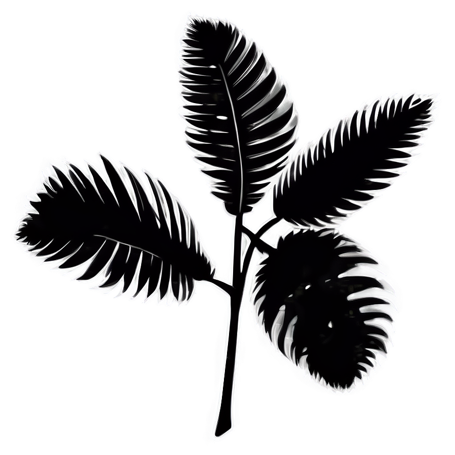 Tropical Plant Silhouette Png 80 PNG Image