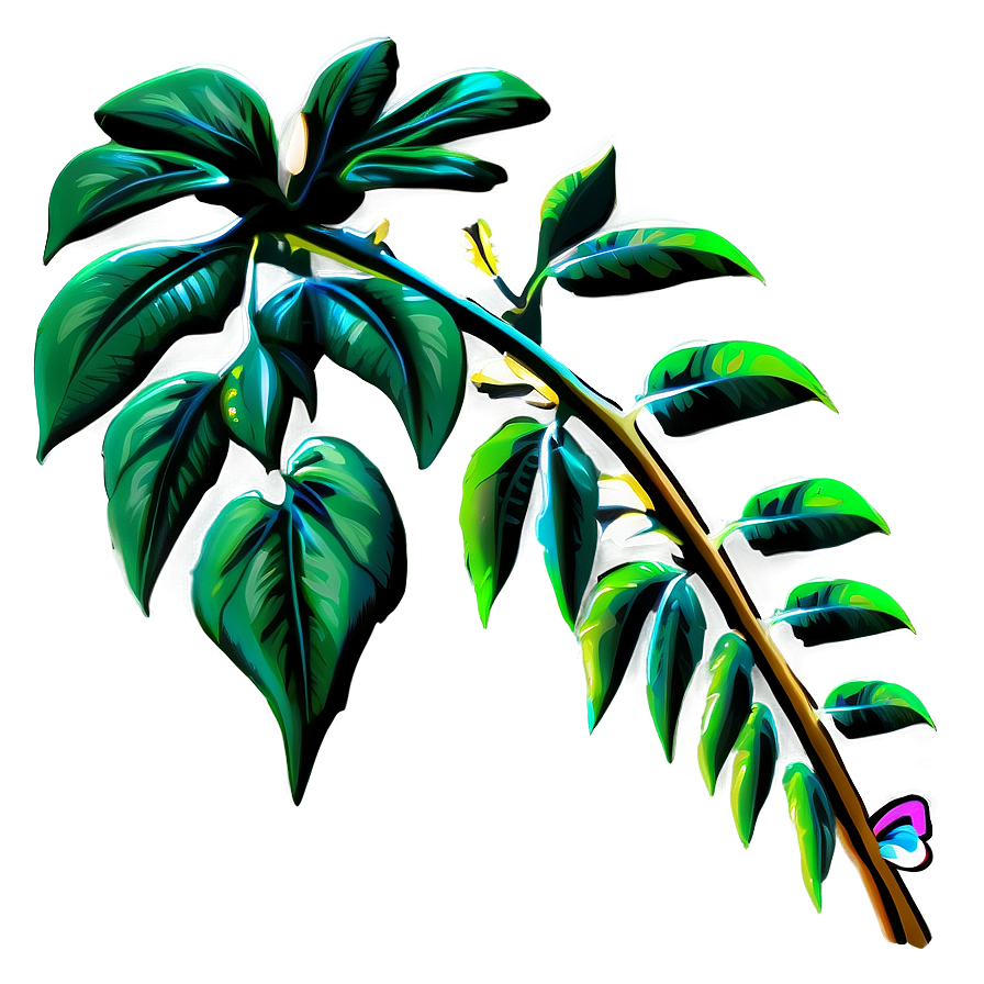 Tropical Rainforest Vine Png Pbr PNG Image