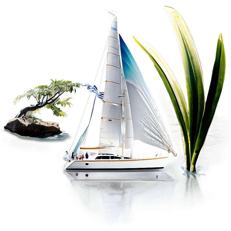 Tropical Sailing Vacation Png Grs54 PNG Image