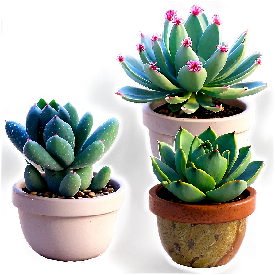 Tropical Succulents Selection Png Pkm88 PNG Image