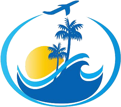 Tropical Travel Logo Design PNG Image