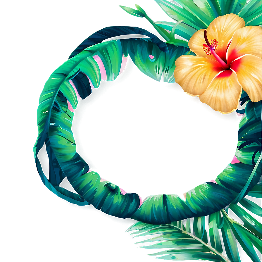 Tropical Vibes Frame Png 17 PNG Image