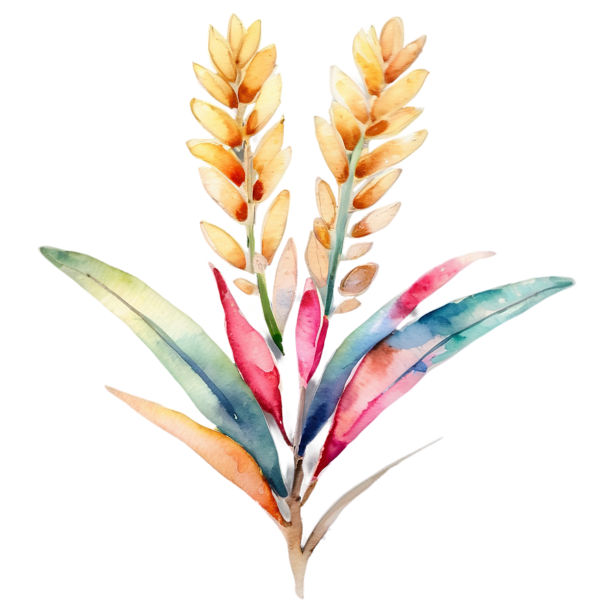 Tropical Watercolor Flowers Png 24 PNG Image