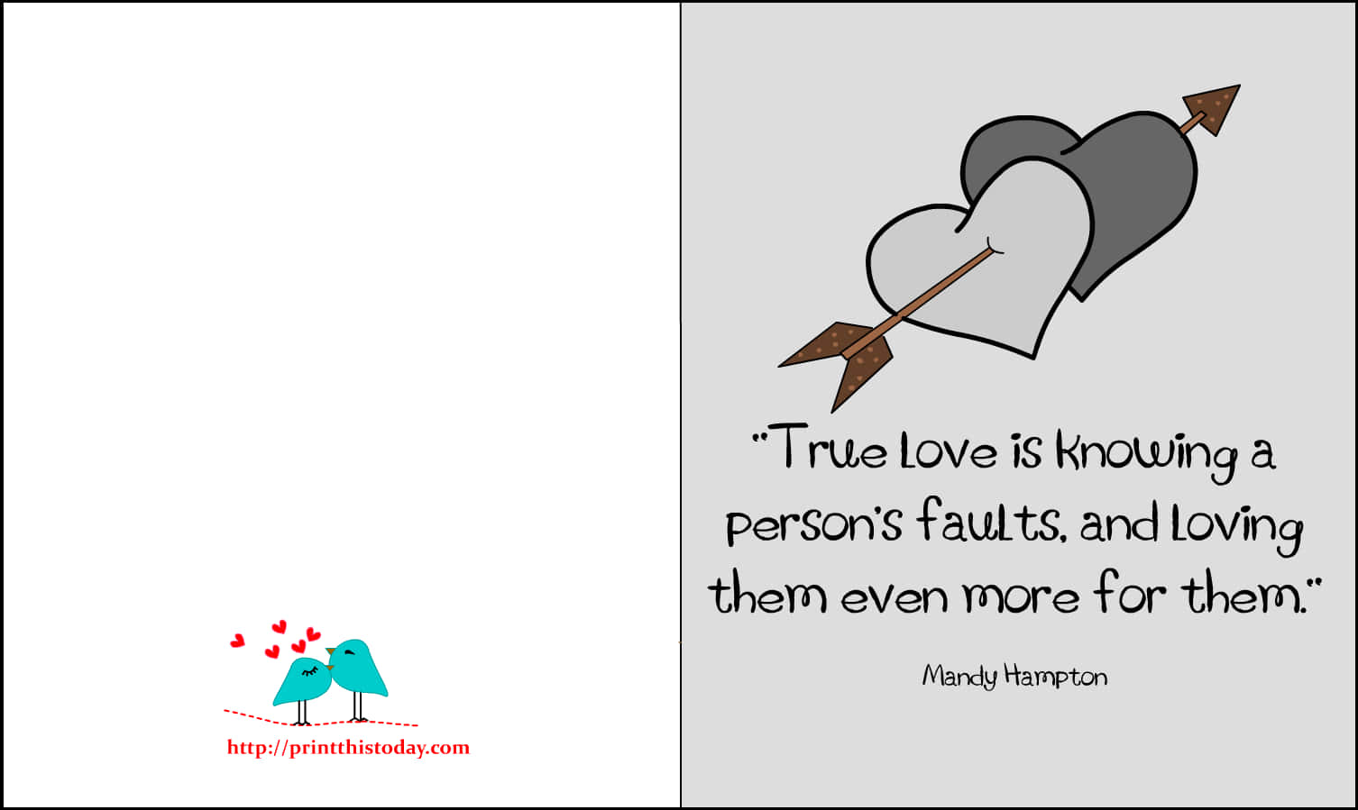 True Love Faults Quote Graphic PNG Image