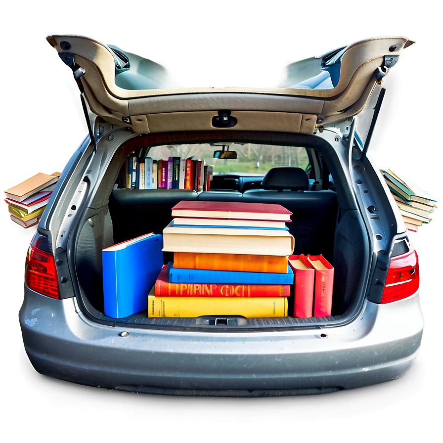 Trunk Full Of Books Png Ybg15 PNG Image