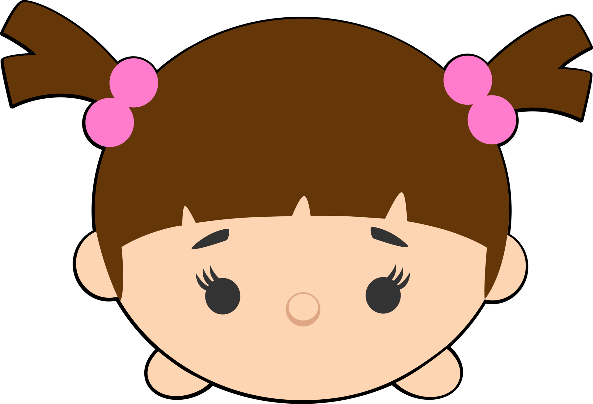 Tsum Tsum Cartoon Girl Character PNG Image