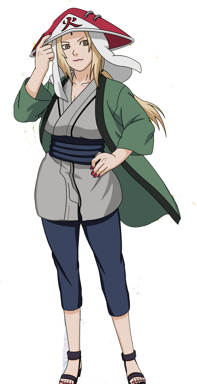 Tsunade Hokage Pose PNG Image