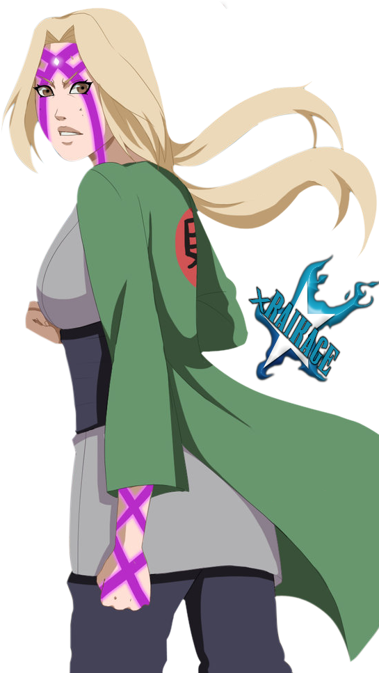 Tsunade Senju Naruto Anime Character PNG Image