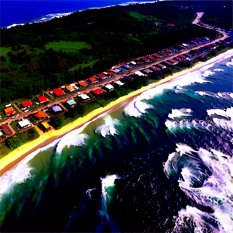 Tsunami Aerial View Png Xok PNG Image