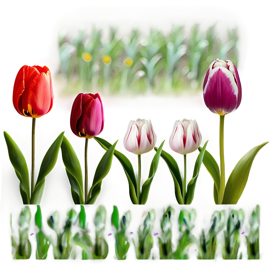 Tulip Field Png Cgb4 PNG Image