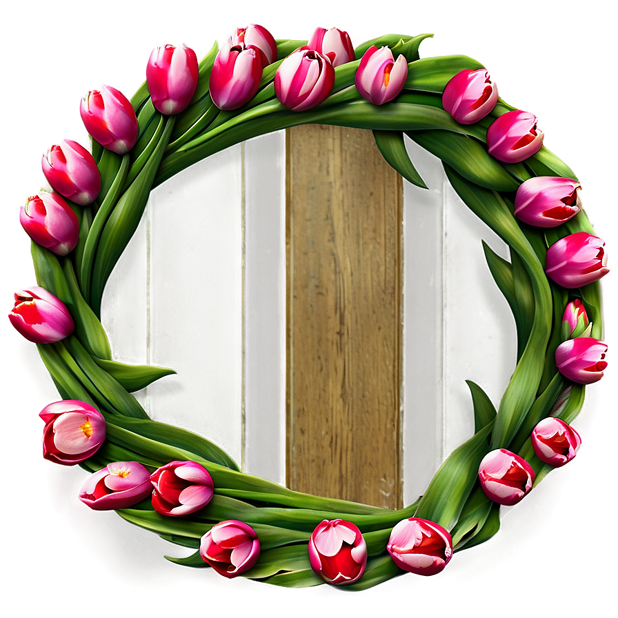 Tulip Wreath Png Xfs28 PNG Image