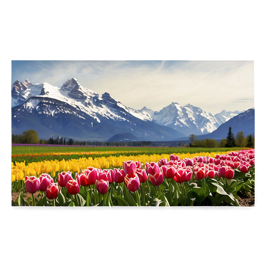 Tulips And Mountains Png Eiy63 PNG Image