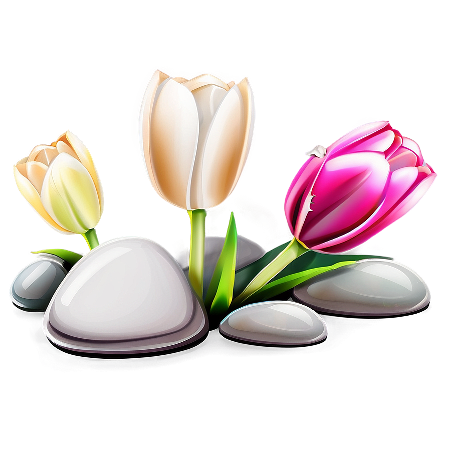 Tulips And Stones Png Urc77 PNG Image