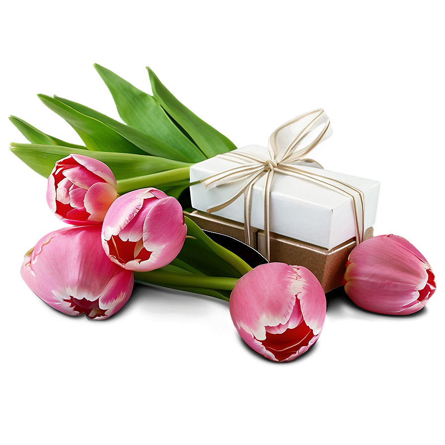 Tulips Bouquet Gift Png 23 PNG Image