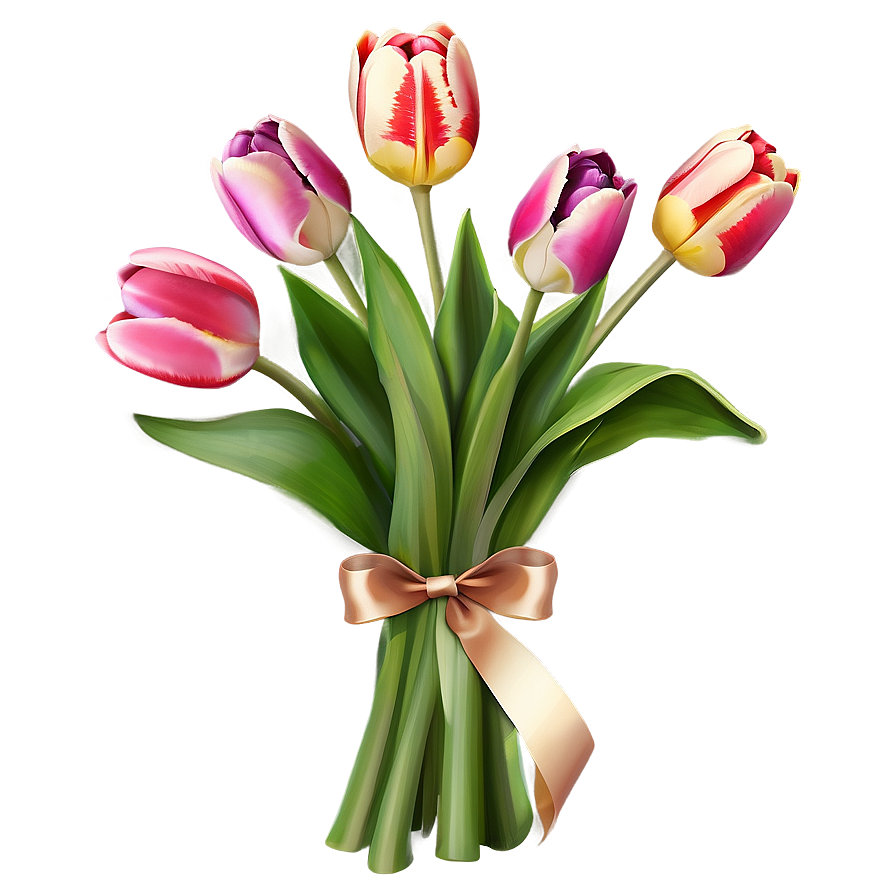 Tulips Bouquet Gift Png Jol PNG Image