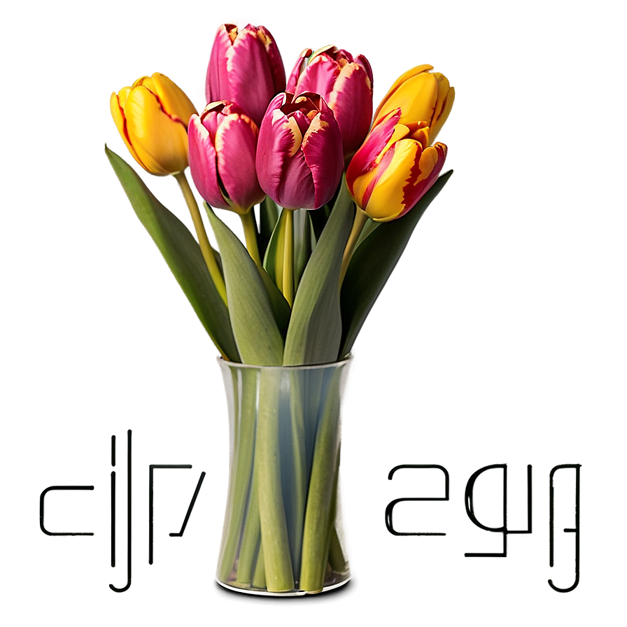 Tulips Bouquet Gift Png Mid20 PNG Image