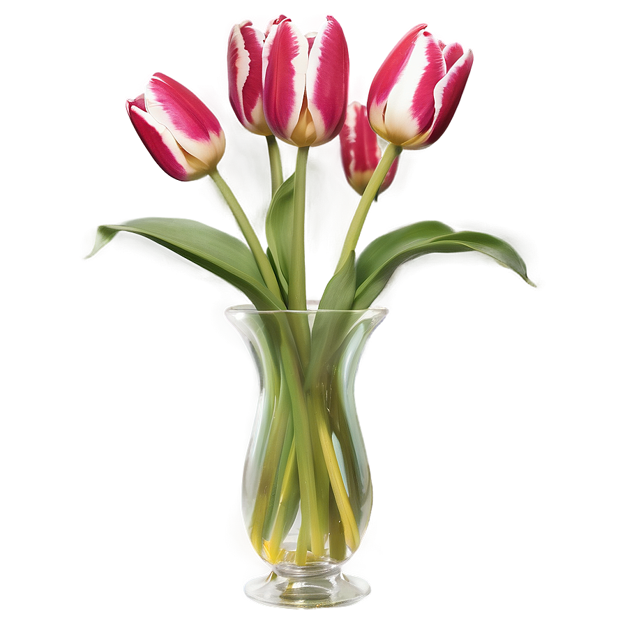 Tulips In Vase Png Nwh PNG Image