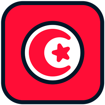 Tunisian Flag Icon PNG Image