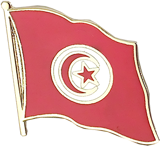 Tunisian Flag Pin PNG Image