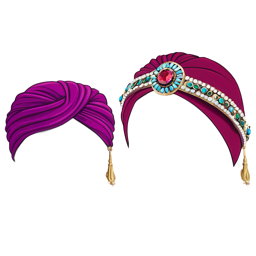 Turban With Jewel Accessories Png Xwn PNG Image