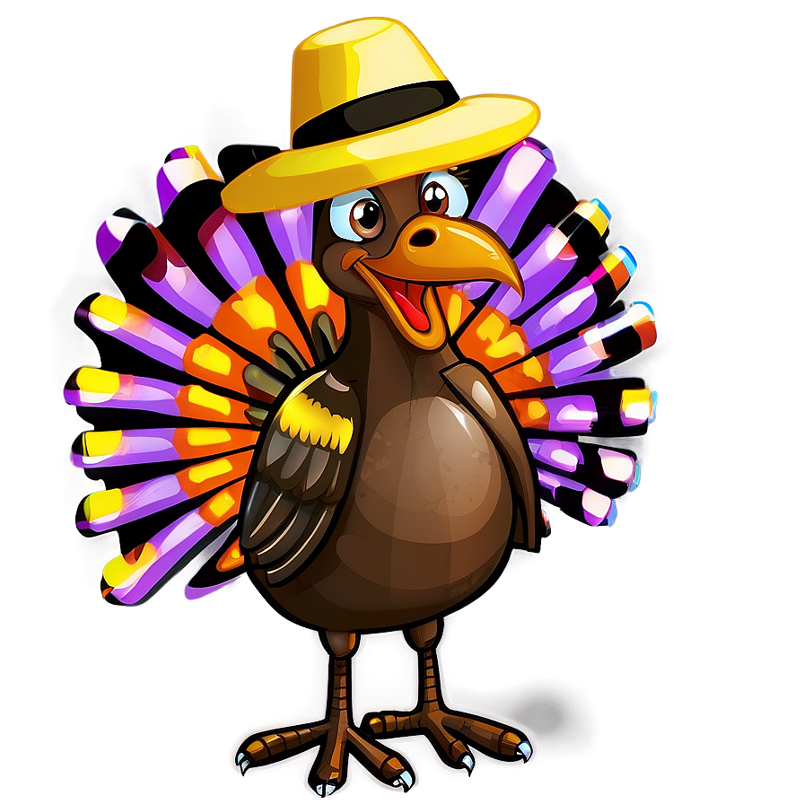 Turkey Cartoon For Thanksgiving Png Fne55 PNG Image