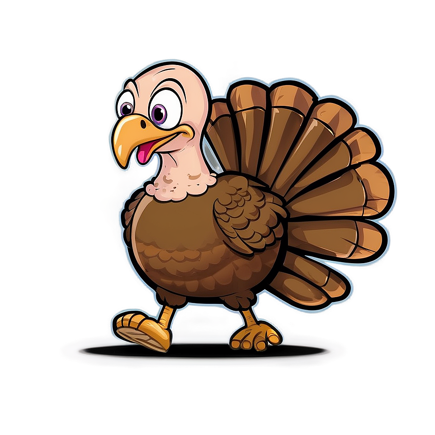 Turkey Cartoon Running Png Tfh PNG Image