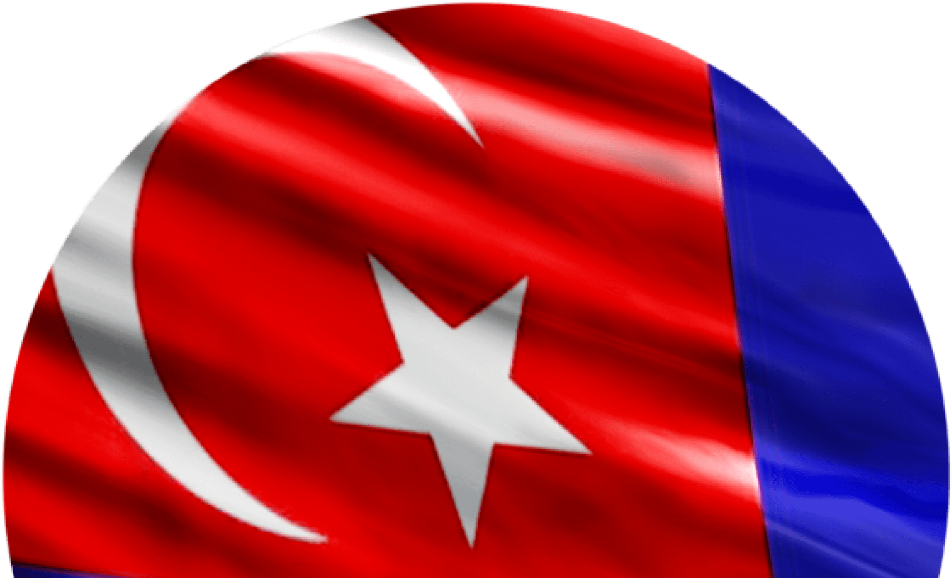 Turkish Flag Closeup Waving PNG Image