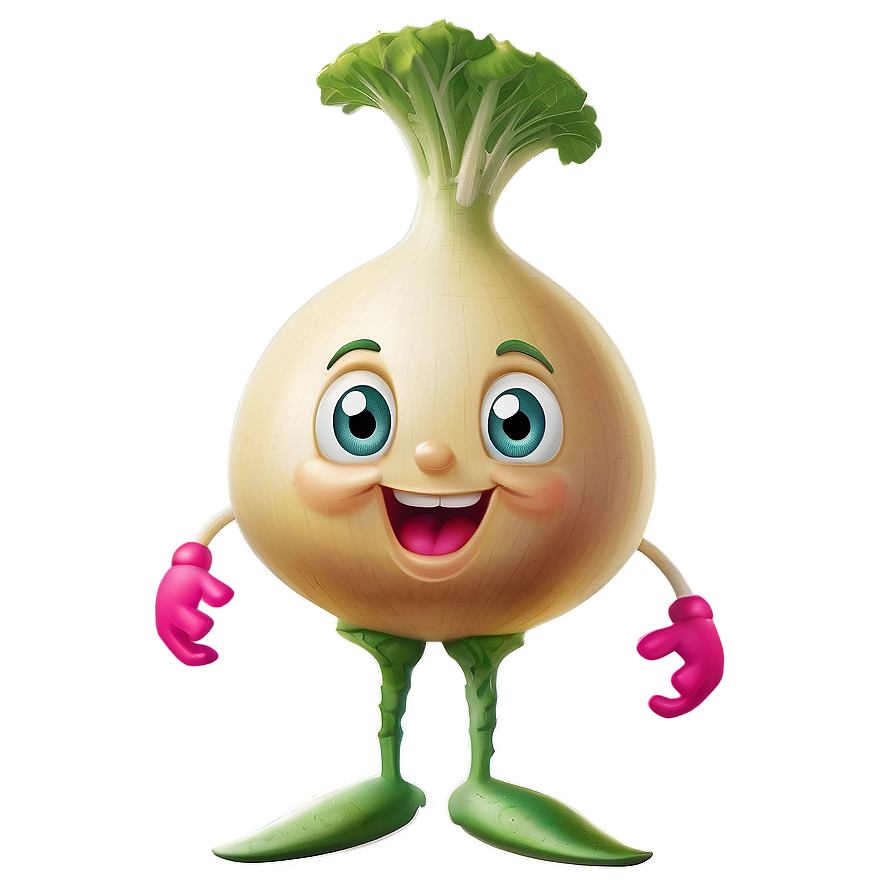 Turnip Cartoon Character Png Bsl1 PNG Image