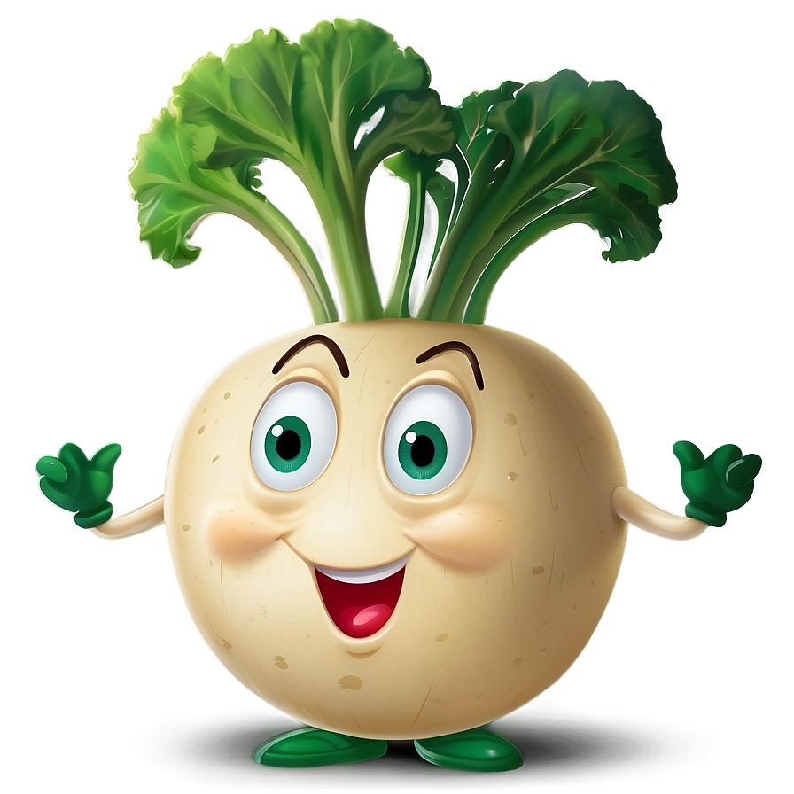 Turnip Cartoon Character Png Pyc2 PNG Image