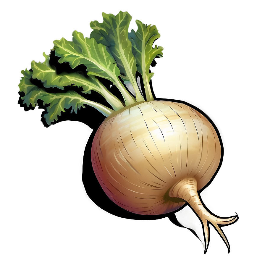 Turnip Illustration Png Btl PNG Image