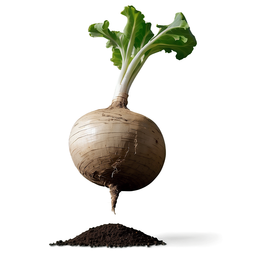 Turnip In Soil Png Qjr PNG Image