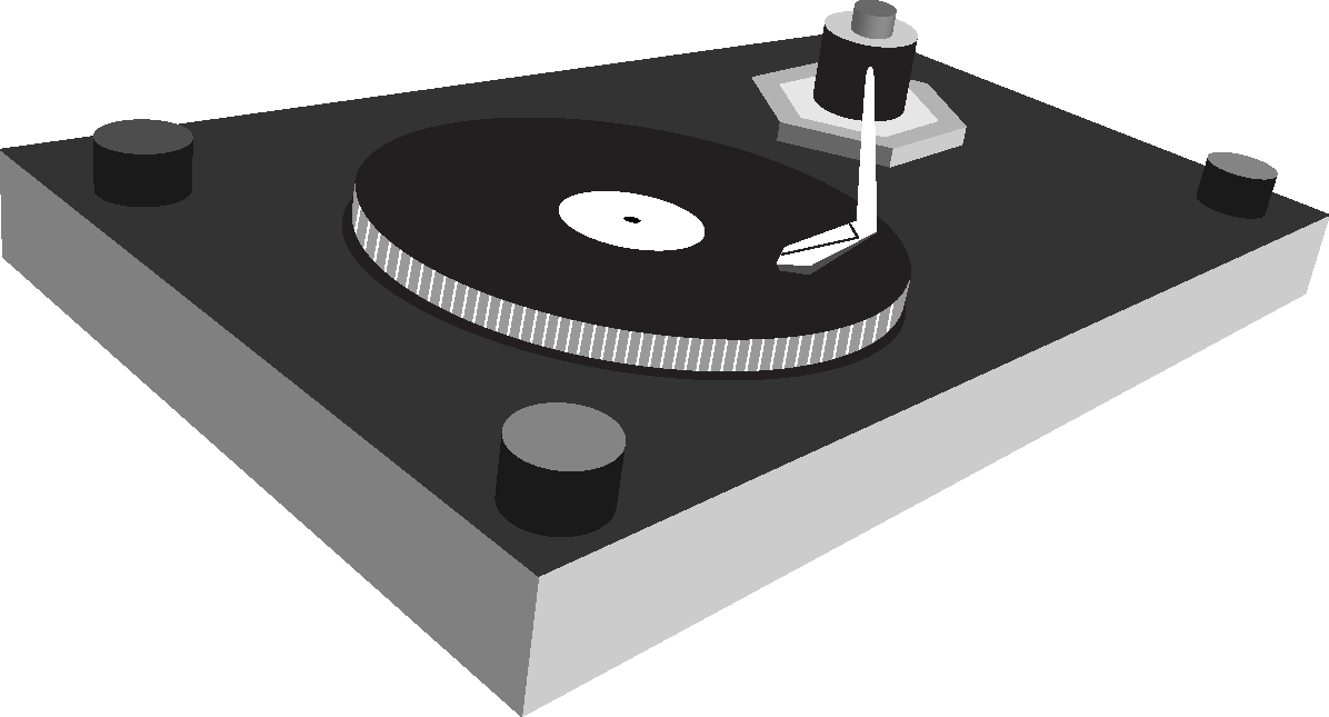 Turntable3 D Graphic PNG Image