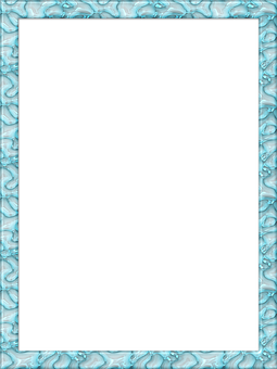 Turquoise Frame Black Center PNG Image