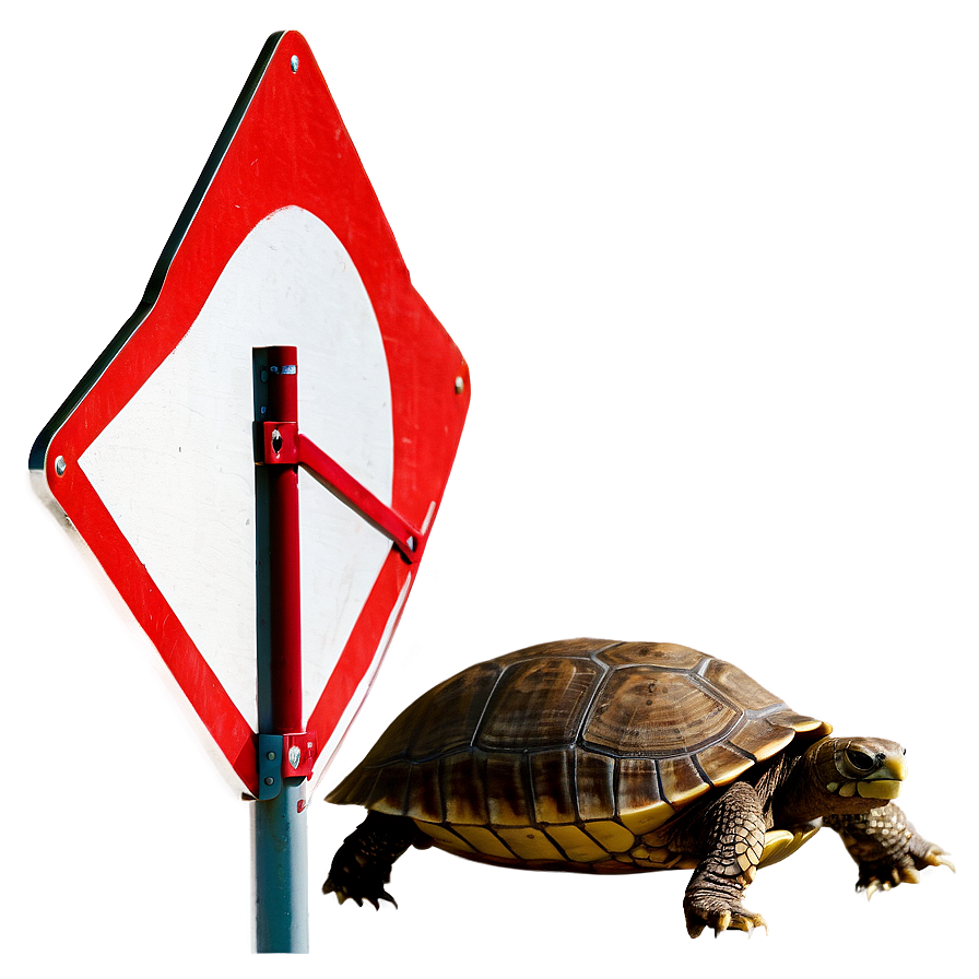 Turtle Crossing Road Sign Png Gef PNG Image