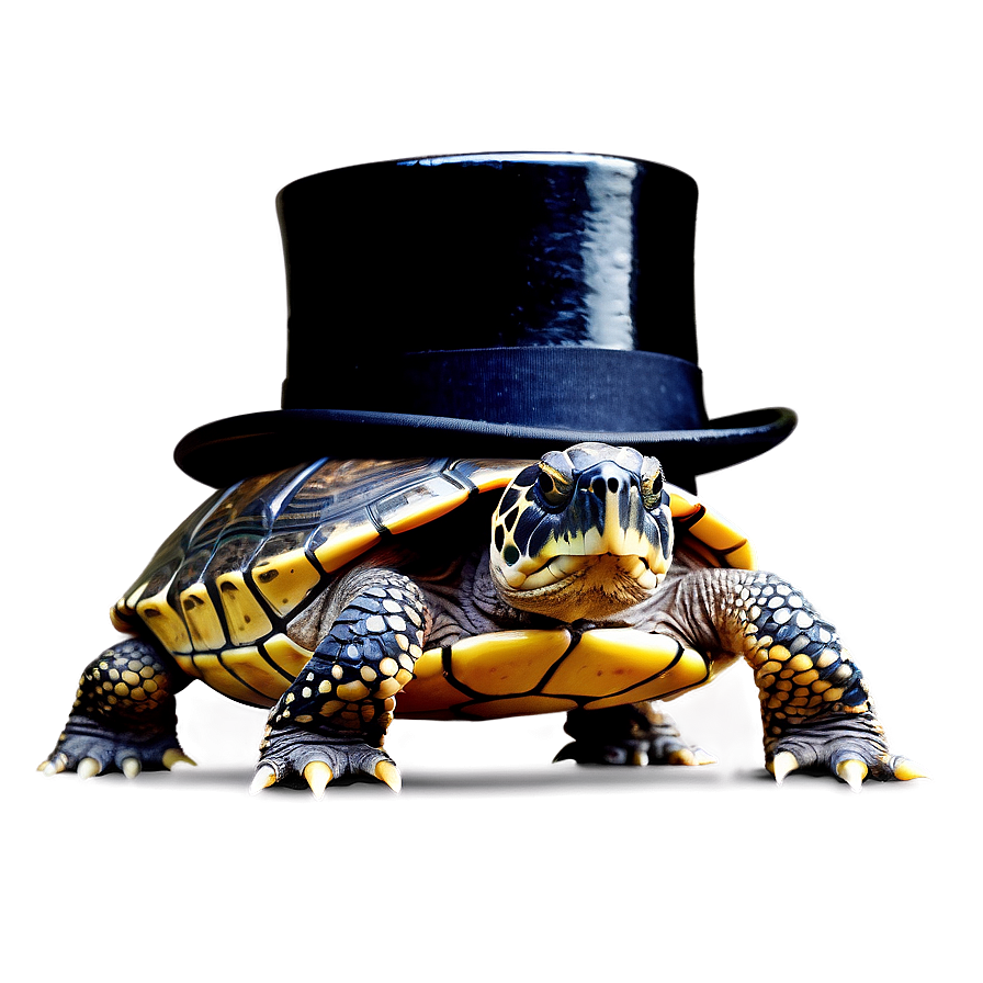 Turtle In A Top Hat Png 05232024 PNG Image