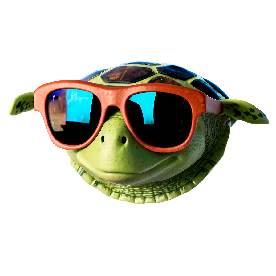 Turtle With Sunglasses Png Nsm37 PNG Image