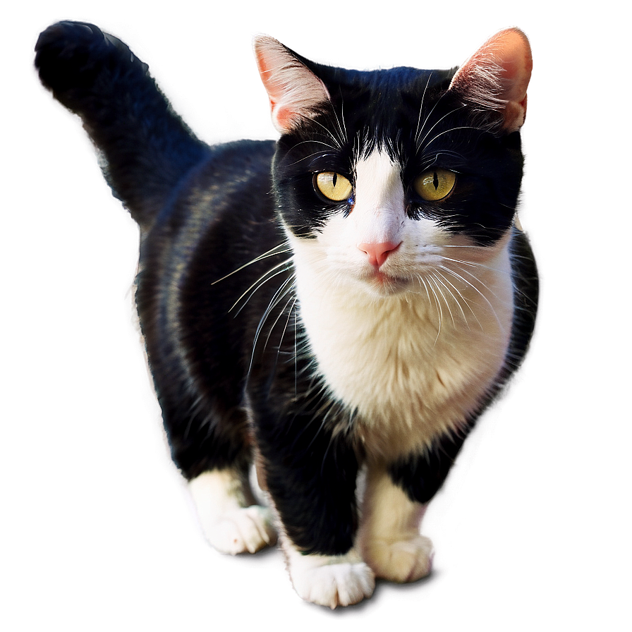 Tuxedo Cat In Sunlight Png Cts PNG Image