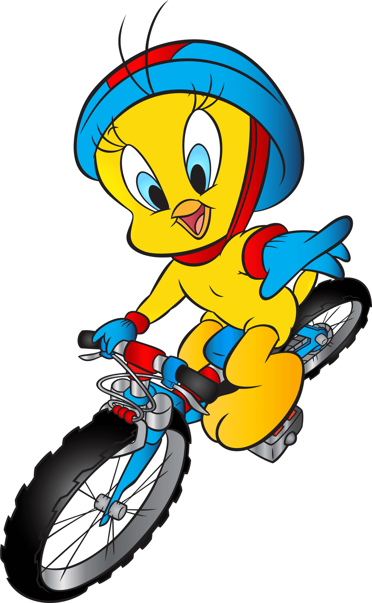 Tweety Biking Adventure PNG Image