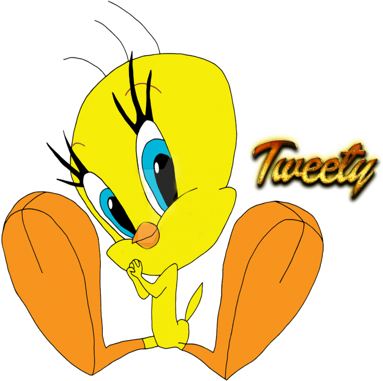 Tweety Bird Classic Pose PNG Image