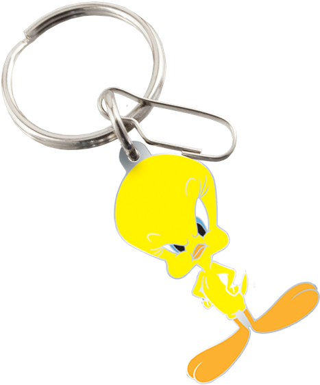 Tweety Bird Keychain Design PNG Image