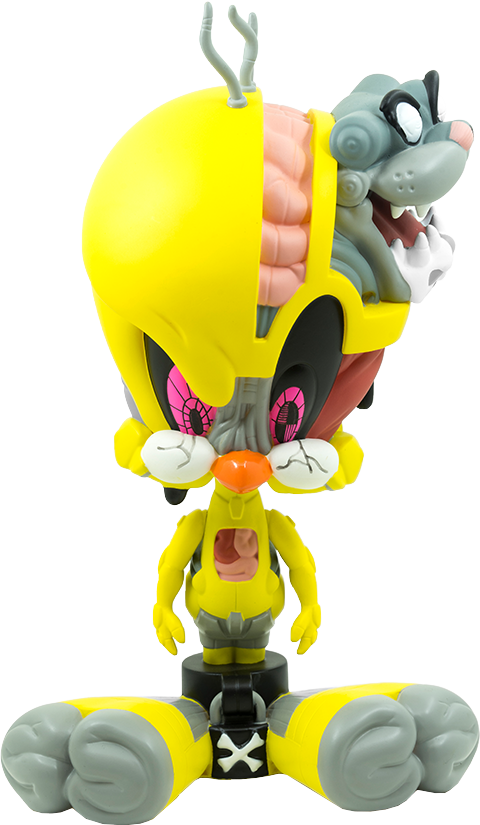 Tweety Sylvester Anatomy Figure PNG Image