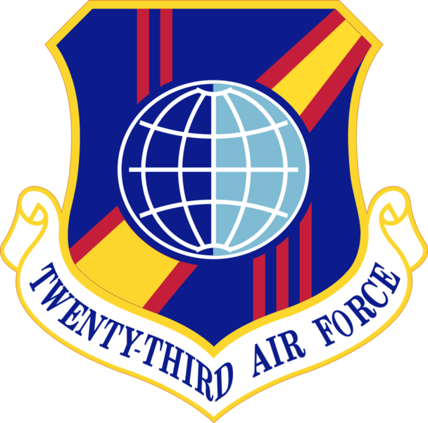 Twenty Third Air Force Emblem PNG Image