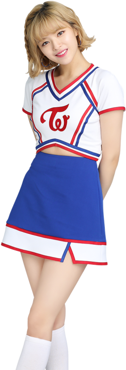 Twice Member Cheerleader Outfit PNG Image